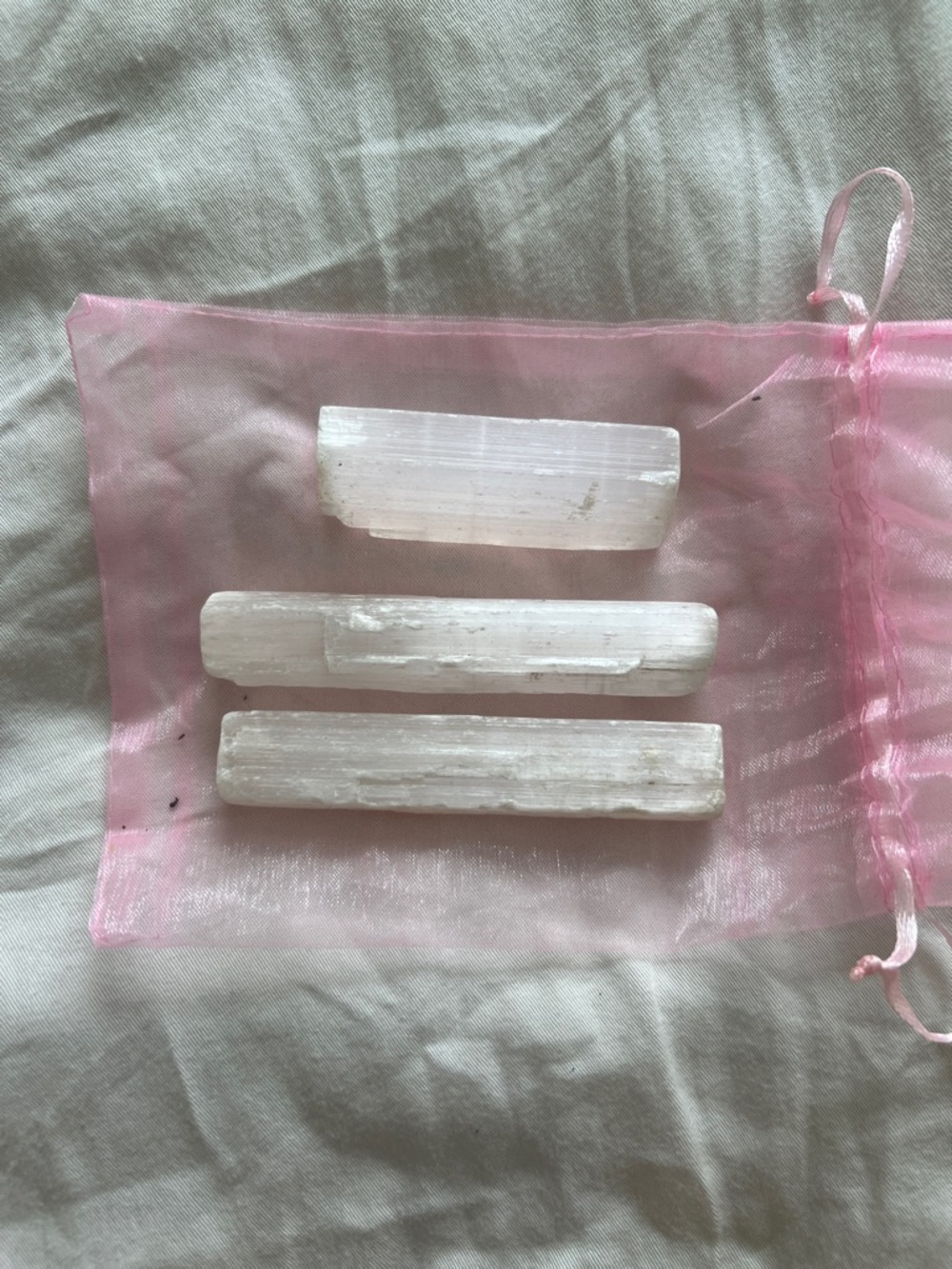 Selenite Crystal Wands in Three Sizes - Can Buy as Set or Individually